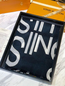 2020 louis vuitton top quality cashmere scarf L520 black