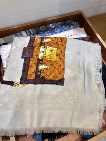 2020 louis vuitton top quality cashmere scarf L536 white