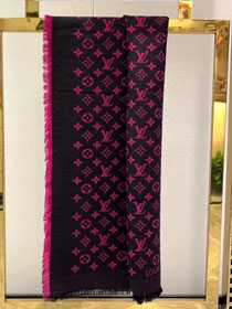 2020 louis vuitton top quality cashmere scarf L545 rose red