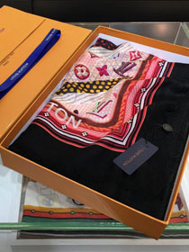 2020 louis vuitton top quality cashmere scarf L547 black