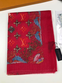 2020 louis vuitton top quality cashmere scarf L553 red