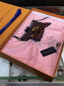 2020 louis vuitton top quality cashmere scarf L554 pink