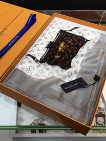 2020 louis vuitton top quality cashmere scarf L554 white