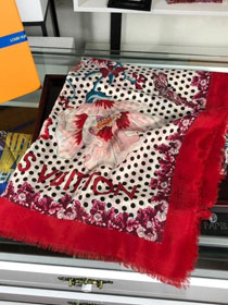 2020 louis vuitton top quality cashmere scarf L556 red