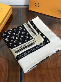 2020 louis vuitton top quality cashmere scarf L557 black
