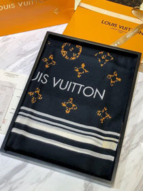 2020 louis vuitton top quality cashmere scarf L561 black