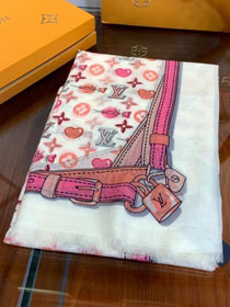 2020 louis vuitton top quality cashmere scarf L562 white