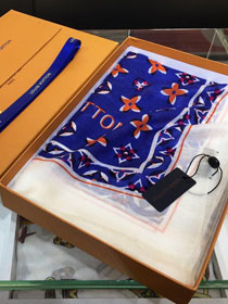 2020 louis vuitton top quality cashmere scarf L563 blue