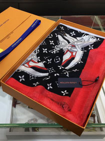 2020 louis vuitton top quality cashmere scarf L565 black