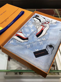 2020 louis vuitton top quality cashmere scarf L565 blue