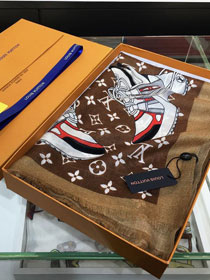 2020 louis vuitton top quality cashmere scarf L565 coffee