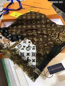 2020 louis vuitton top quality cashmere scarf L567 coffee