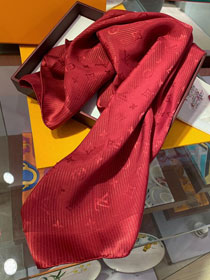 2020 louis vuitton top quality silk 90 scarf L499 red