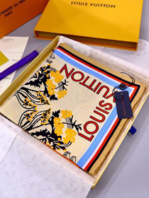 2020 louis vuitton top quality silk 90 scarf L560 yellow