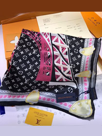 2020 louis vuitton top quality silk ribbon L429 black