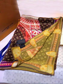 2020 louis vuitton top quality silk ribbon L429 coffee