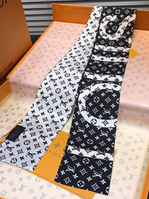 2020 louis vuitton top quality silk ribbon L442 black