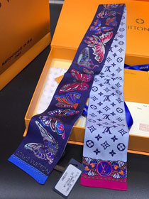2020 louis vuitton top quality silk ribbon L442 blue