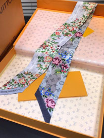 2020 louis vuitton top quality silk ribbon L442 grey