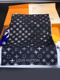 2020 louis vuitton top quality silk scarf L413 black