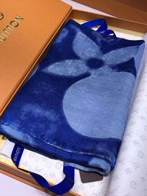 2020 louis vuitton top quality silk scarf L426 blue