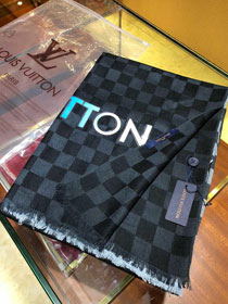 2020 louis vuitton top quality silk scarf L430 black