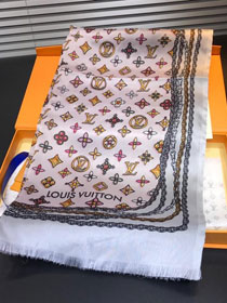 2020 louis vuitton top quality silk scarf L445 light pink