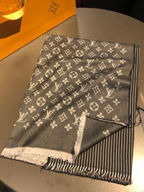 2020 louis vuitton top quality silk scarf L456 grey