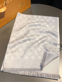 2020 louis vuitton top quality silk scarf L456 light grey