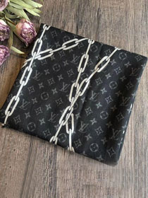 2020 louis vuitton top quality silk scarf L463 black