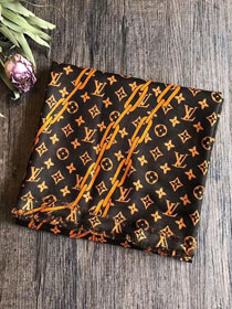 2020 louis vuitton top quality silk scarf L463 coffee