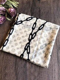 2020 louis vuitton top quality silk scarf L463 white