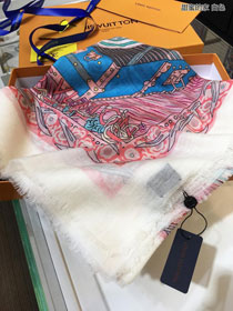 2020 louis vuitton top quality silk scarf L474 white