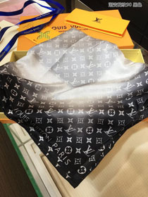 2020 louis vuitton top quality silk scarf L486 black