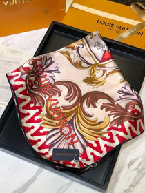 2020 louis vuitton top quality silk scarf L488 red