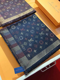 2020 louis vuitton top quality silk scarf L502 black
