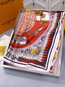 2020 louis vuitton top quality silk scarf L505 orange