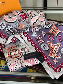 2020 louis vuitton top quality silk scarf L506 pink