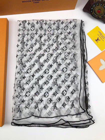 2020 louis vuitton top quality silk scarf L528 white