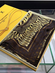 2020 louis vuitton top quality silk scarf L551 coffee