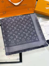 2020 louis vuitton top quality silk scarf L568 grey small logo