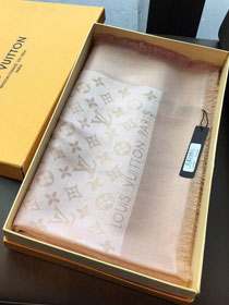 2020 louis vuitton top quality silk scarf L568 light pink&gold