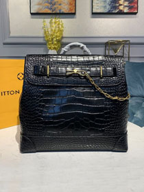 2020 louisvuitton original calfskin steamer PM M44996 black