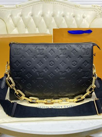 2021 Louis vuitton original calfskin coussin mm bag M57783 black