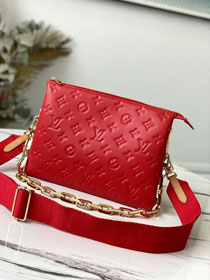 2021 Louis vuitton original calfskin coussin pm bag M57792 red