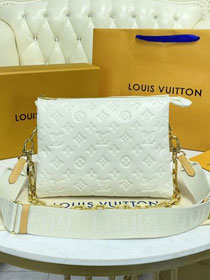 2021 Louis vuitton original calfskin coussin pm bag M57793 white