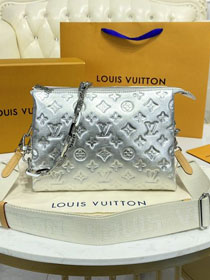 2021 Louis vuitton original calfskin coussin pm bag M57913 silver