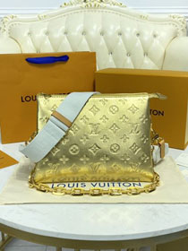2021 Louis vuitton original calfskin coussin pm bag M57936 gold