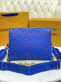 2021 Louis vuitton original calfskin coussin pm bag M58626 blue
