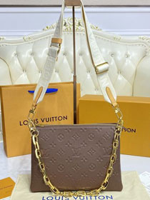 2021 Louis vuitton original calfskin coussin pm bag M59277 taupe